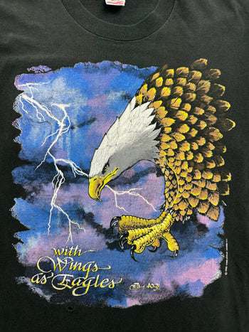 (L) Vintage Nature 90s Eagle Tee Black