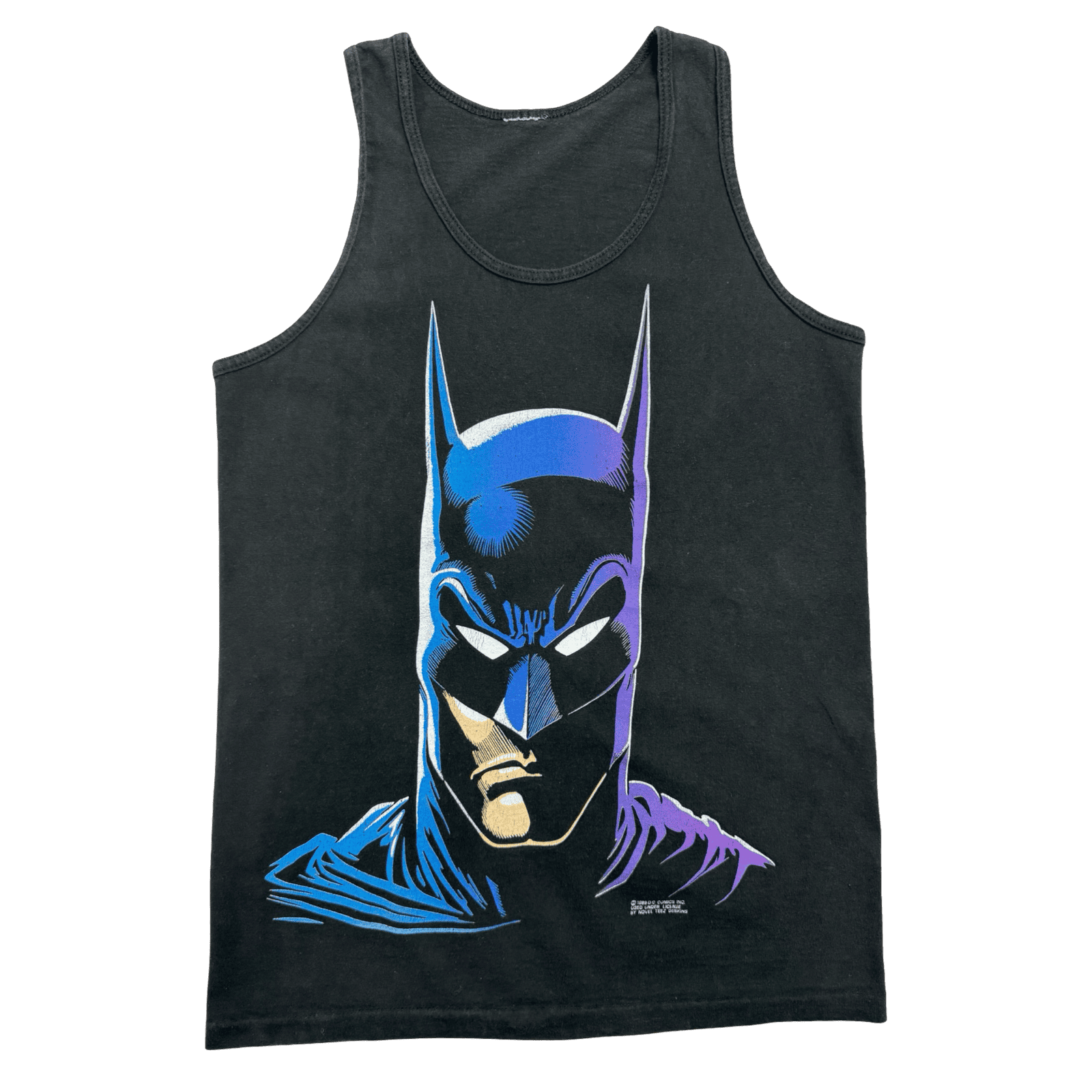 Vintage 1989 DC Comics Batman Tank Top Black