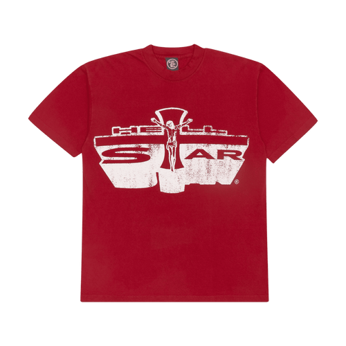 Hellstar Studios Jesus Emblem Tee Red | Vintage Clothing Store Canada