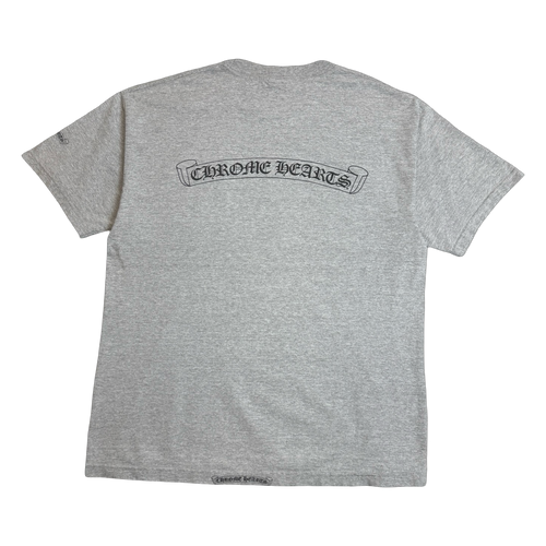 Vintage Chrome Hearts Big Scroll Tee Grey | Vintage Clothing Store Canada