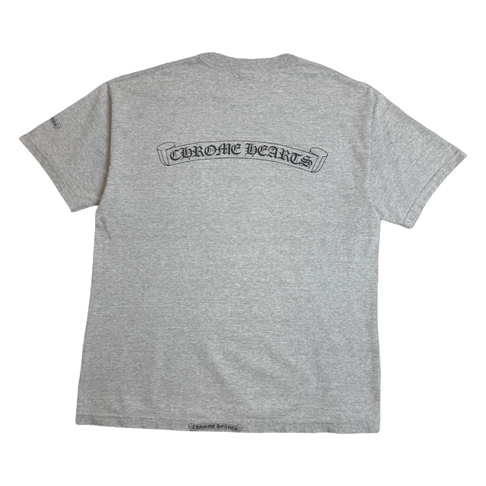 Vintage Chrome Hearts Big Scroll Tee Grey | Vitnage Clothing Store Canada
