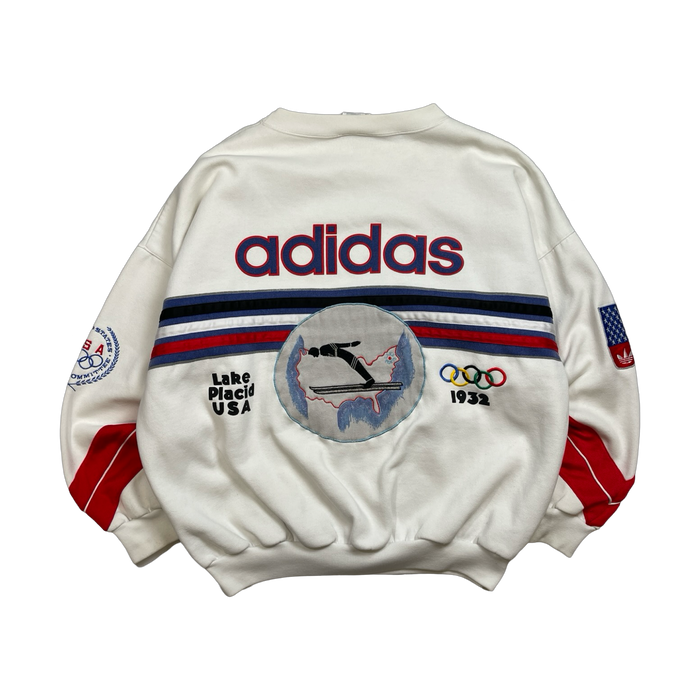 Adidas '80 Lake Placid Olympics Sweatshirt White | Vitnage Clothing Store Canada