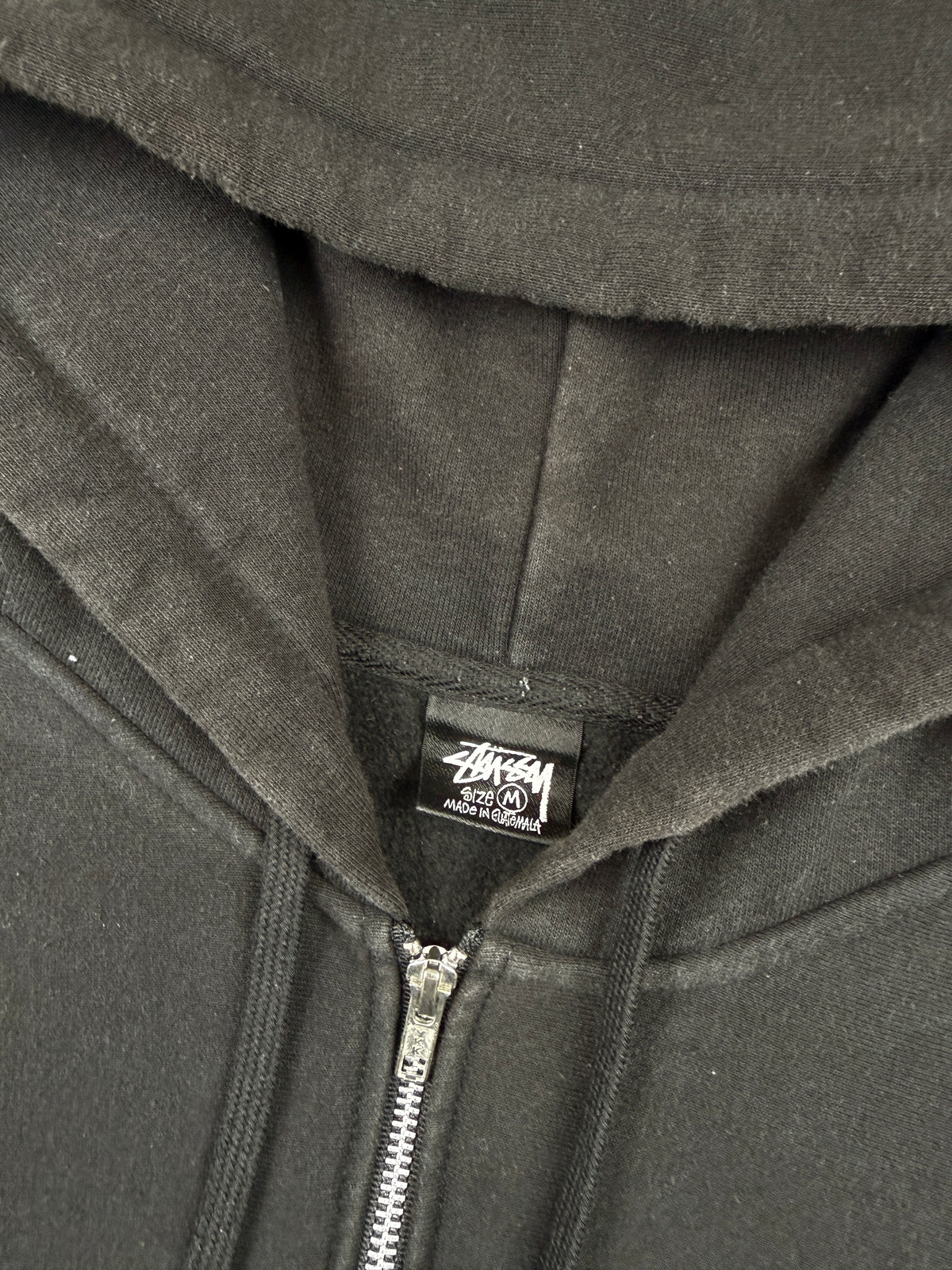 Stussy Club Crown Zip-Up Hoodie Black (USED)