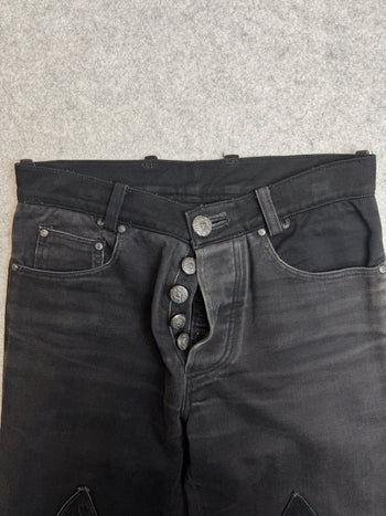 Chrome Hearts Fleur Knee Denim Jeans Black