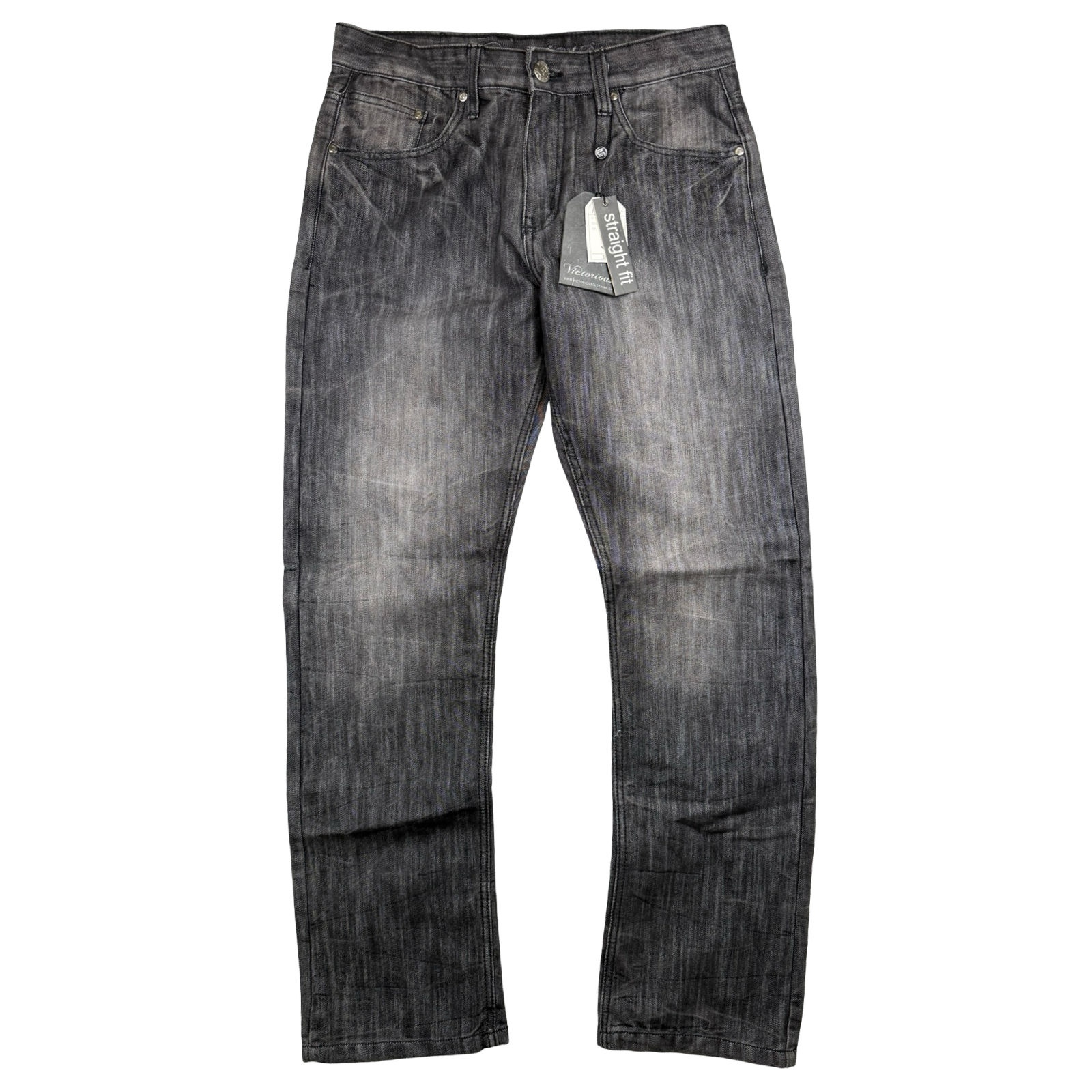 Vintage Y2K Victorious Straight Fit Jeans Washed Grey