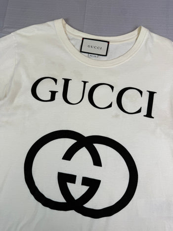 Gucci Interlocking GG Tee Cream (USED)