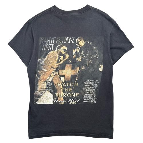 Kanye West Jay Z Watch The Throne Tour Tee Black