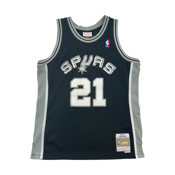 (L) Mitchell & Ness San Antonio Spurs Tim Duncan Jersey