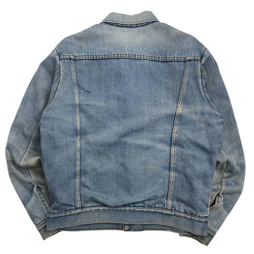 Vintage Red Interior Insulated Denim Jacket | Vintage Clothing Store Canada