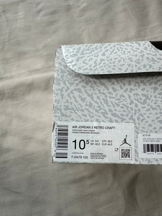 Air Jordan 3 Retro Craft Ivory (USED) | Vitnage Clothing Store Canada