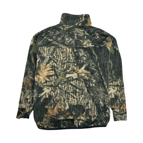 (L) Vintage Mossy Oak Full Zip Camo Fleece | Vintage Clothing Store Canada