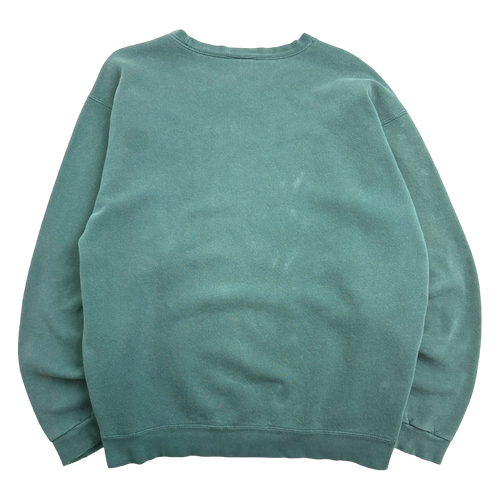 Vintage 90s Nike Mini Side Swoosh Sweatshirt Green | Vintage Clothing Store Canada