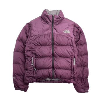 Vintage Wmns The North Face 700 Puffer Jacket Red Violet