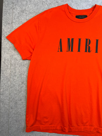 Amiri Spell Out Logo Tee Orange (USED)