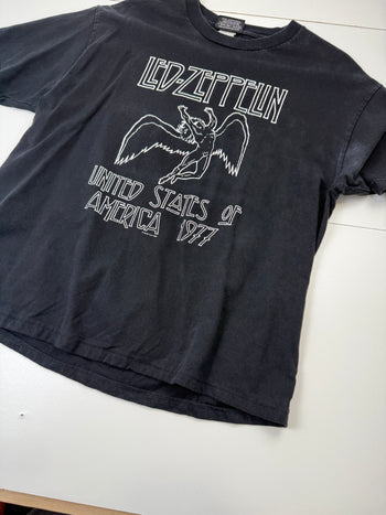 Vintage 2000's Led Zeppelin Tour Tee Black