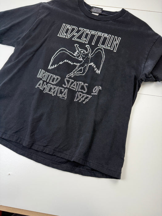 Vintage 2000's Led Zeppelin Tour Tee Black | Vitnage Clothing Store Canada