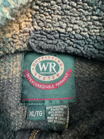 (L) Vintage Windriver Zip-Up Fleece Dark Green