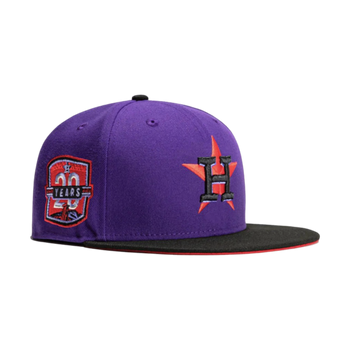 New Era Houston Astros T-Dot 20th Anniversary Exclusive Fitted Hat Purple/Black