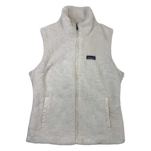 Women's Patagonia Los Gatos Fleece Vest White | Vintage Clothing Store Canada