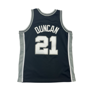 (L) Mitchell & Ness San Antonio Spurs Tim Duncan Jersey