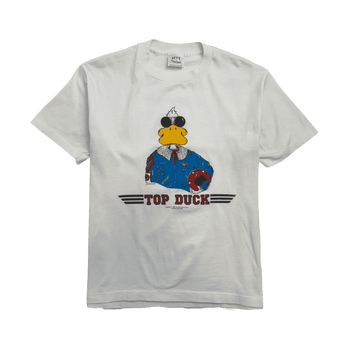 (S) Vintage '87 Top Duck Parody Tee White