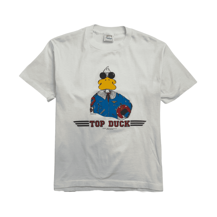 (S) Vintage '87 Top Duck Parody Tee White | Vitnage Clothing Store Canada