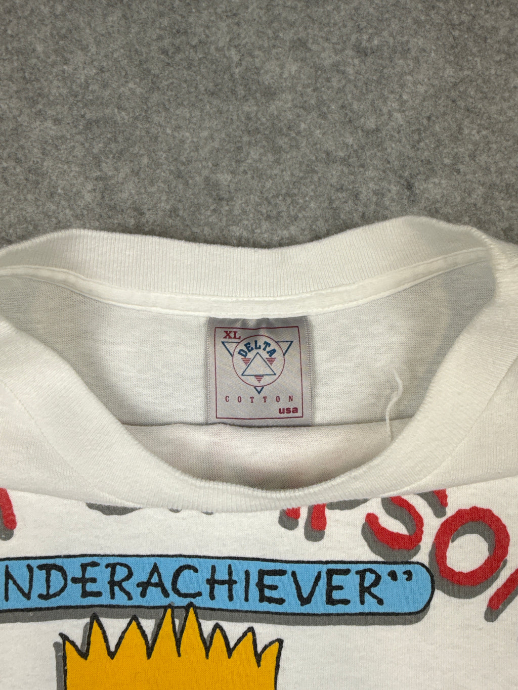 Vintage Simpsons Bart Underachiever Tee White
