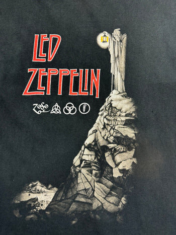 (XL) Vintage Led Zeppelin Band Tee Black