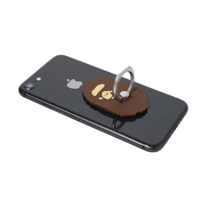 BAPE Ape Head Smartphone Ring Brown | Vitnage Clothing Store Canada