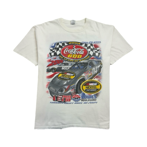 (L) Vintage '04 NEXTEL Nascar Tee White | Vintage Clothing Store Canada