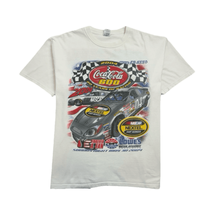 (L) Vintage '04 NEXTEL Nascar Tee White | Vitnage Clothing Store Canada