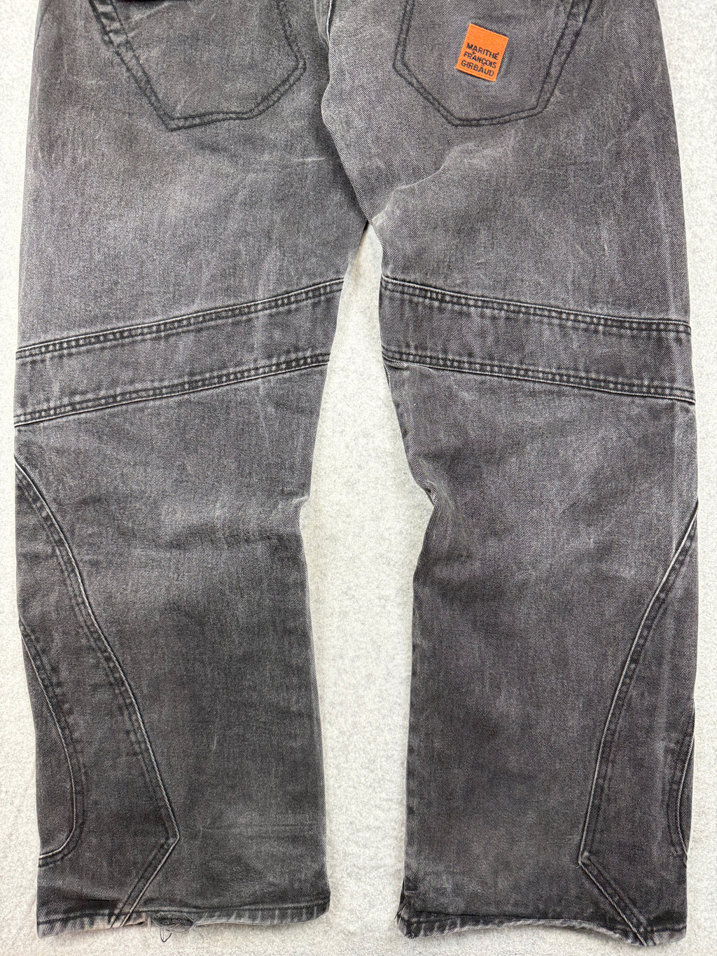 Marithé François Girbaud Panel Moto Cargo Denim Jeans (USED)