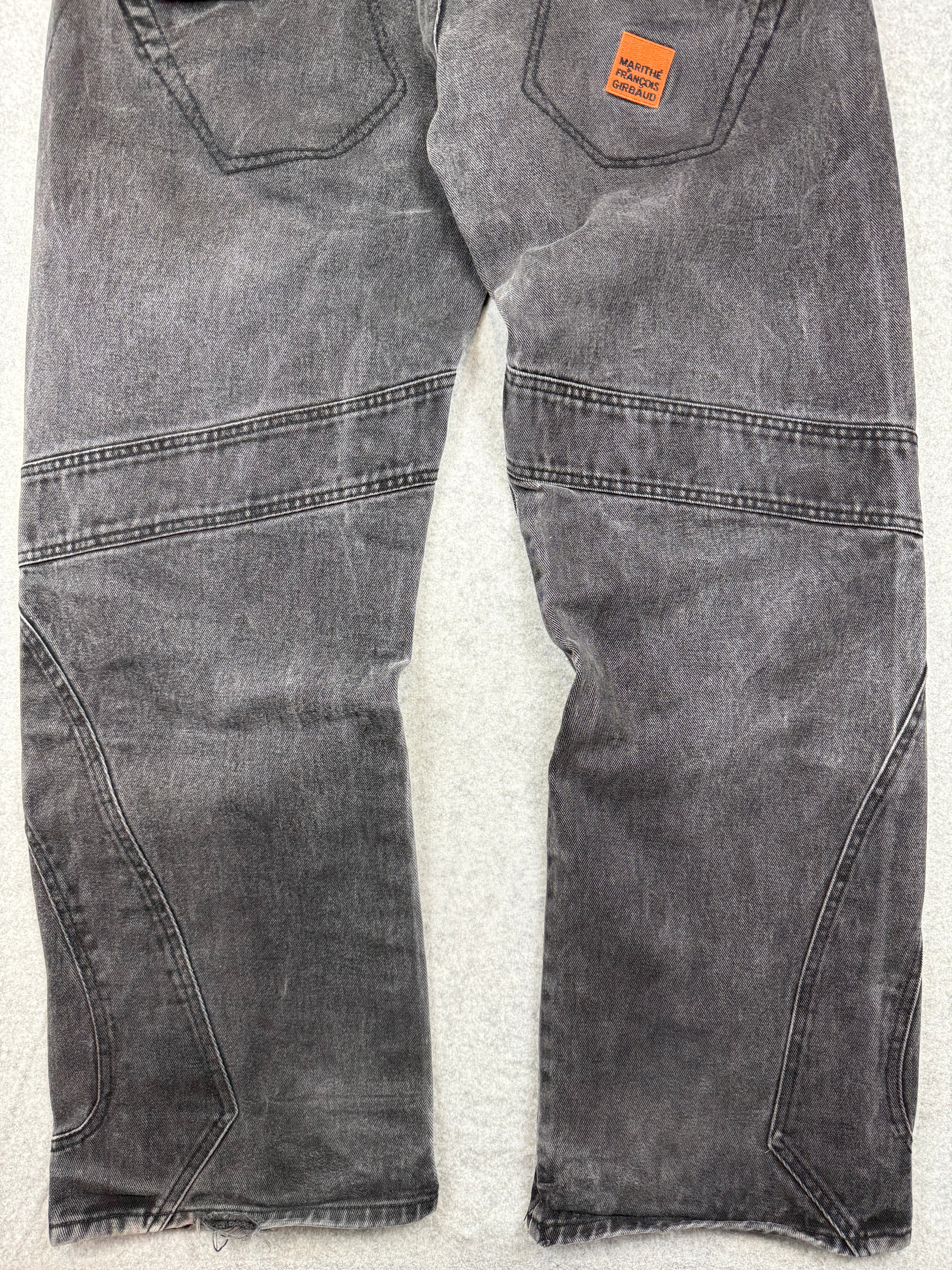 Marithé François Girbaud Panel Moto Cargo Denim Jeans (USED)