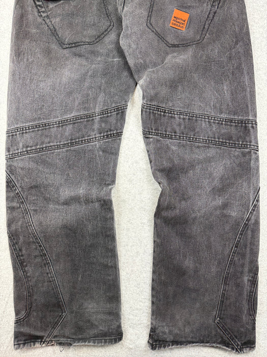 Marithé François Girbaud Panel Moto Cargo Denim Jeans (USED) | Vitnage Clothing Store Canada