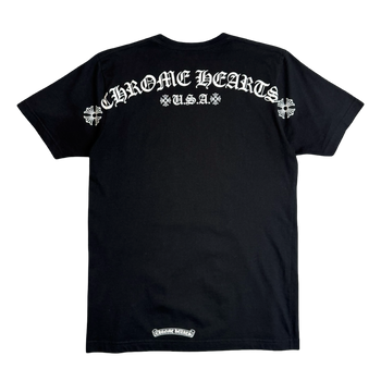 Chrome Hearts USA Script Logo Pocket Tee Black
