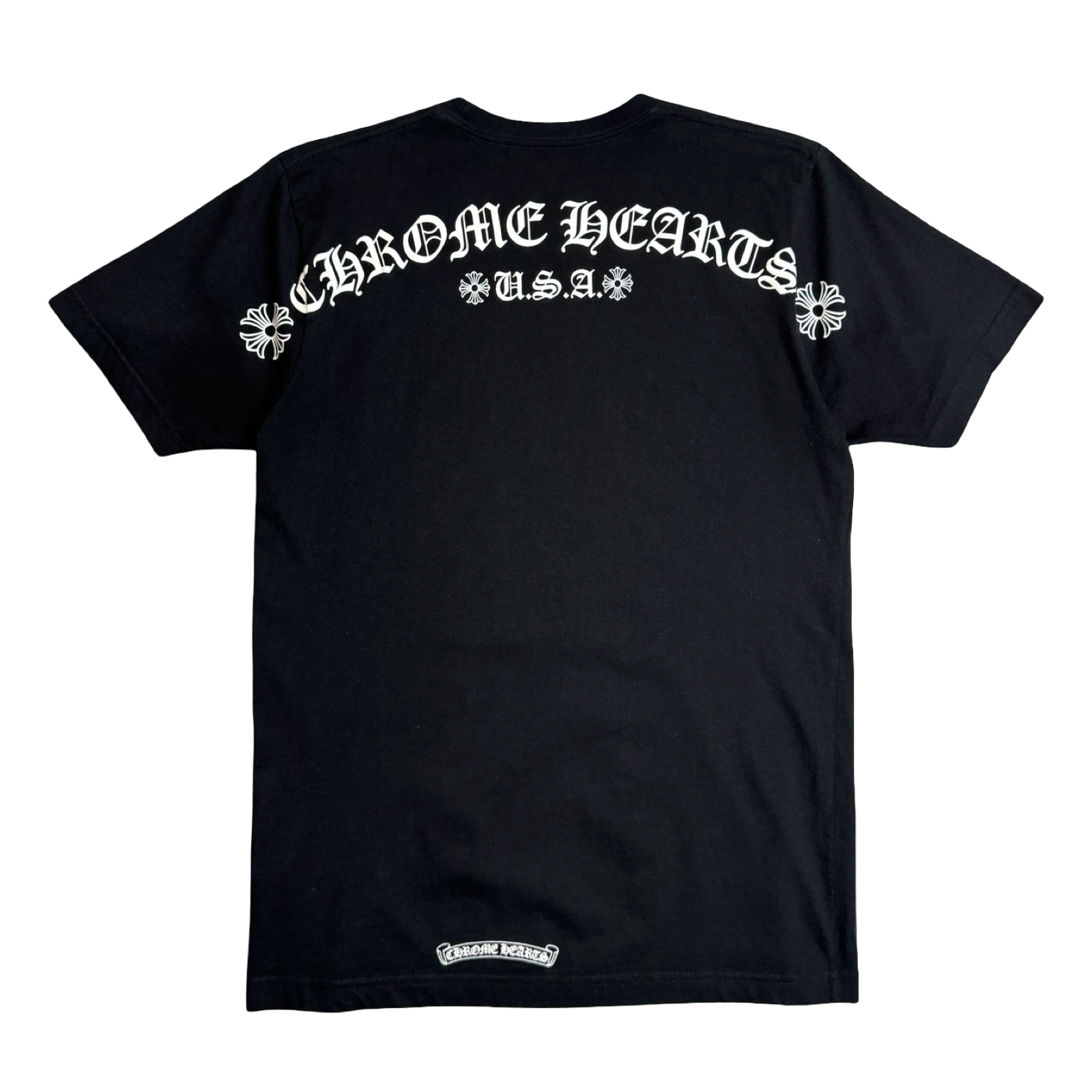 Chrome Hearts USA Script Logo Pocket Tee Black