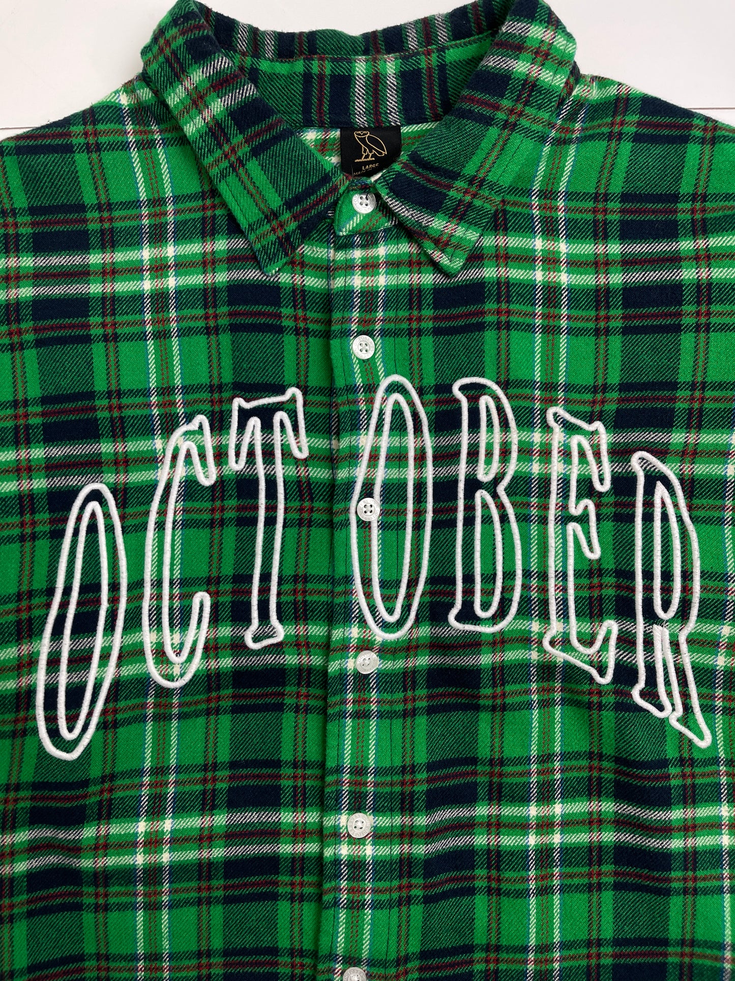 OVO Plaid Flannel Shirt Green/Black (USED) – ShopDemand