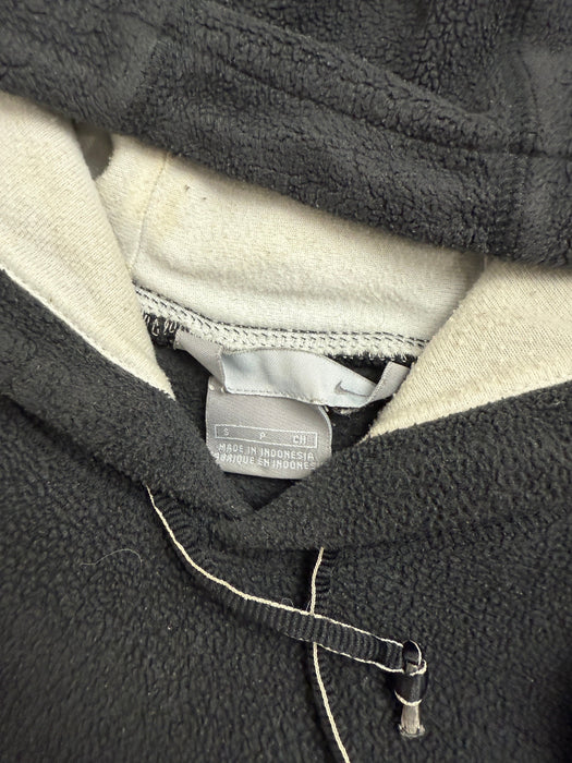 Vintage 2000s Nike Fleece Swoosh Hoodie Black | Vitnage Clothing Store Canada
