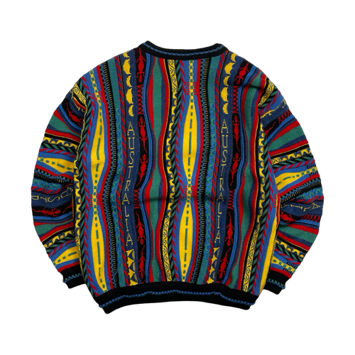 Vintage Mulca Classics 3D Textured Knit Sweater Multi | Vintage Clothing Store Canada