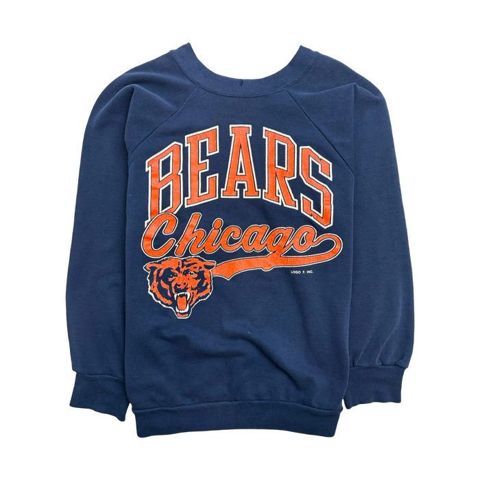 (XS) Vintage Chicago Bears Sweatshirt Navy | Vitnage Clothing Store Canada