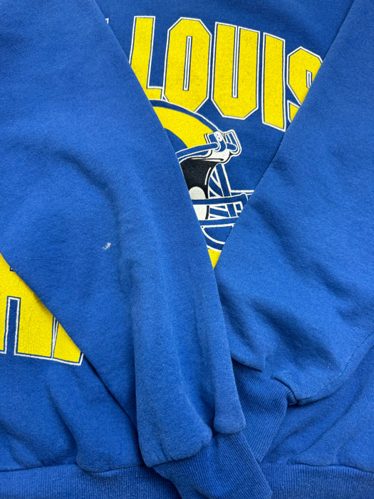 (M) Vintage St. Louis Rams Sweatshirt Blue | Vitnage Clothing Store Canada