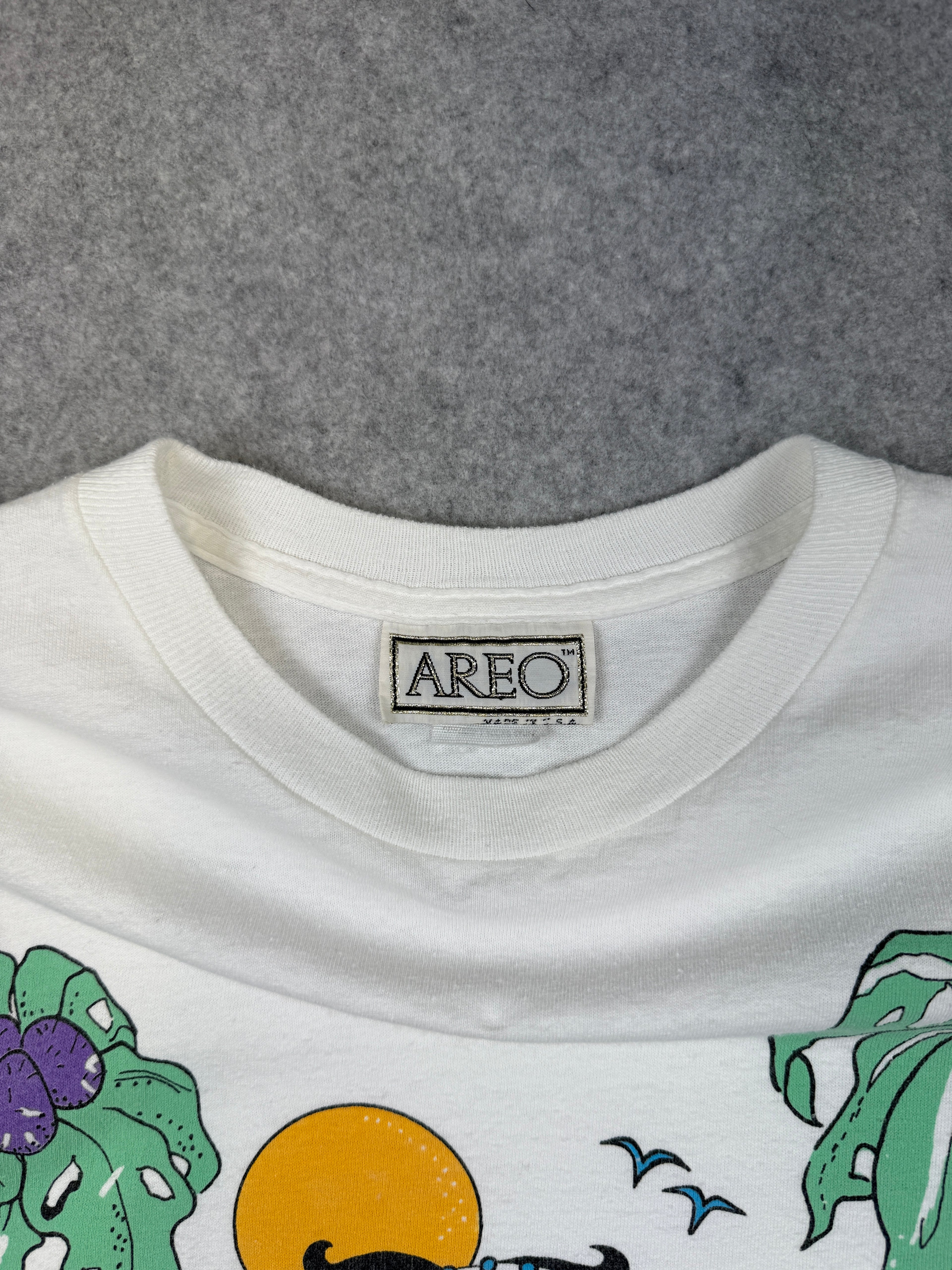 Vintage 90's Betty Boop Hawaiian Aloha Tee White