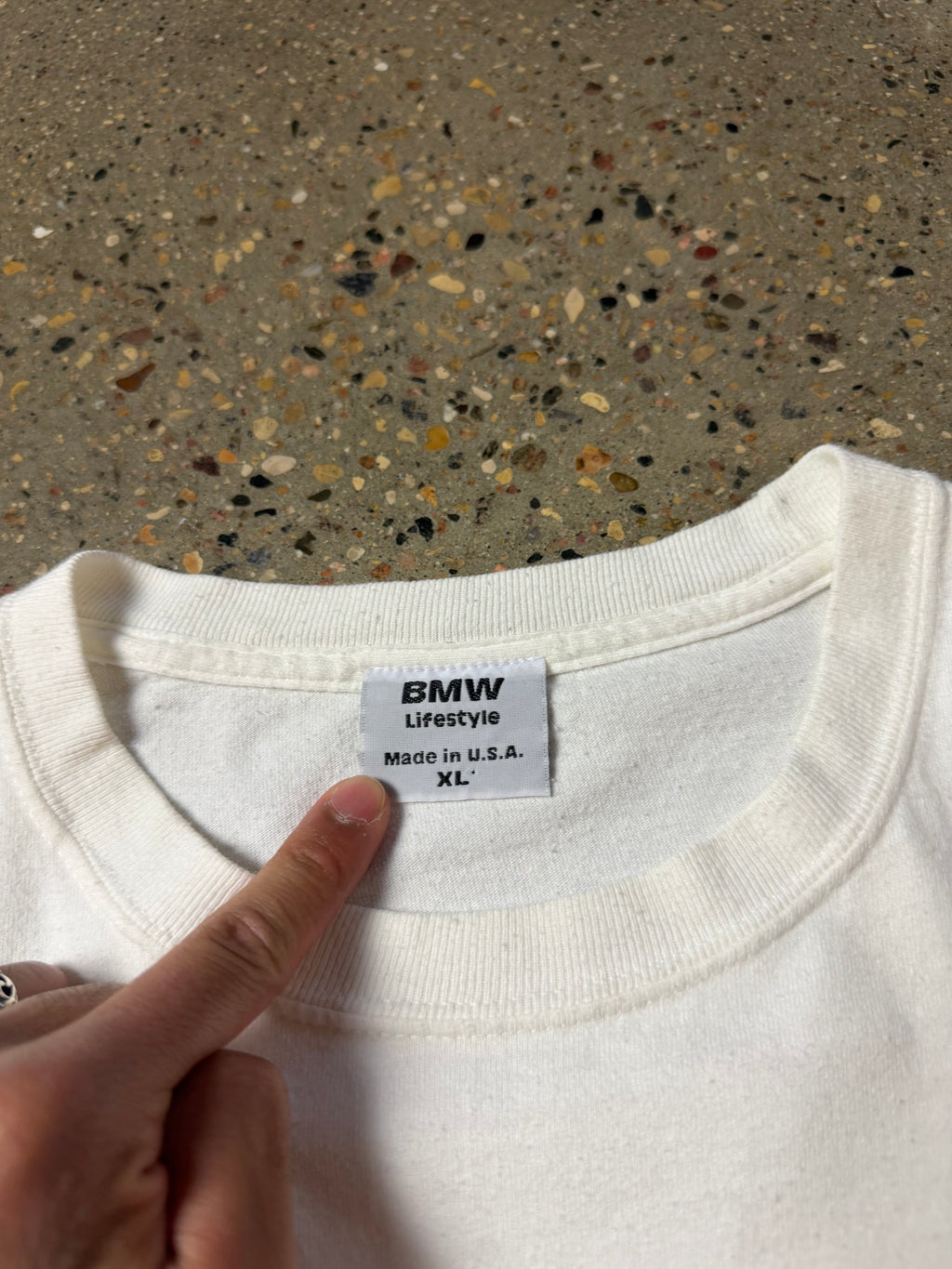 Vintage BMW Driving Machine Tee White