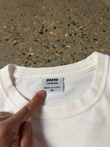 Vintage BMW Driving Machine Tee White