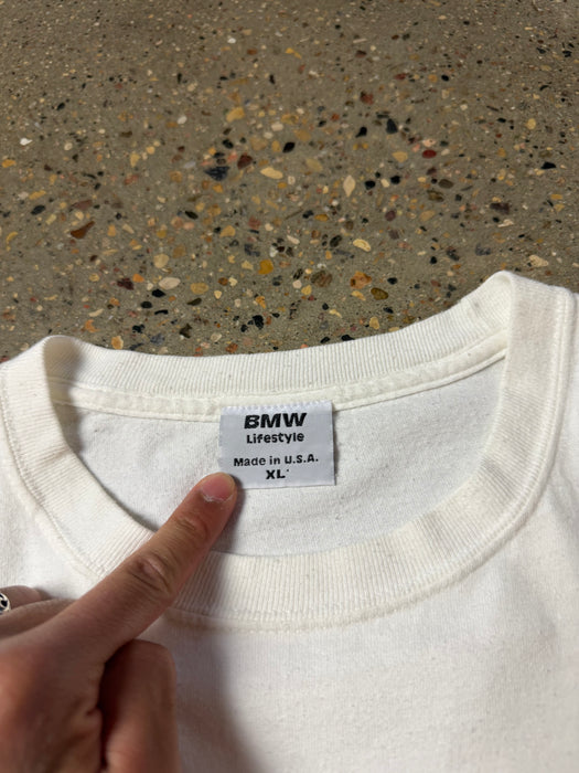 Vintage BMW Driving Machine Tee White | Vitnage Clothing Store Canada