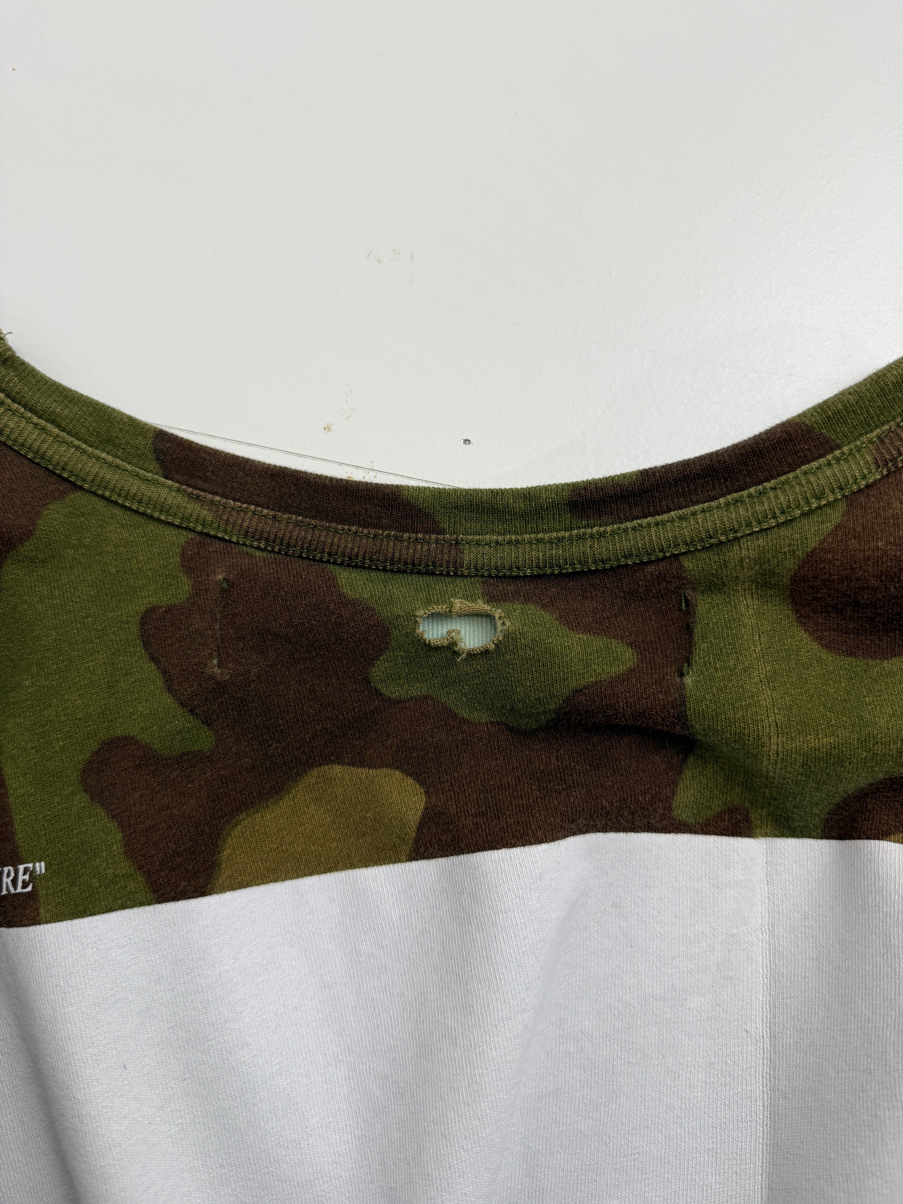 OFF-WHITE Arrow Temperature Tee Green Camo (USED)