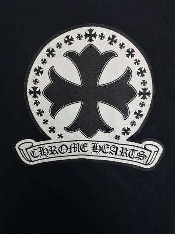 Vintage Chrome Hearts Cross Stamp Pocket Tee Black