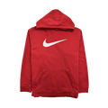 (M) Vintage 2000s Nike Big Swoosh Hoodie Red