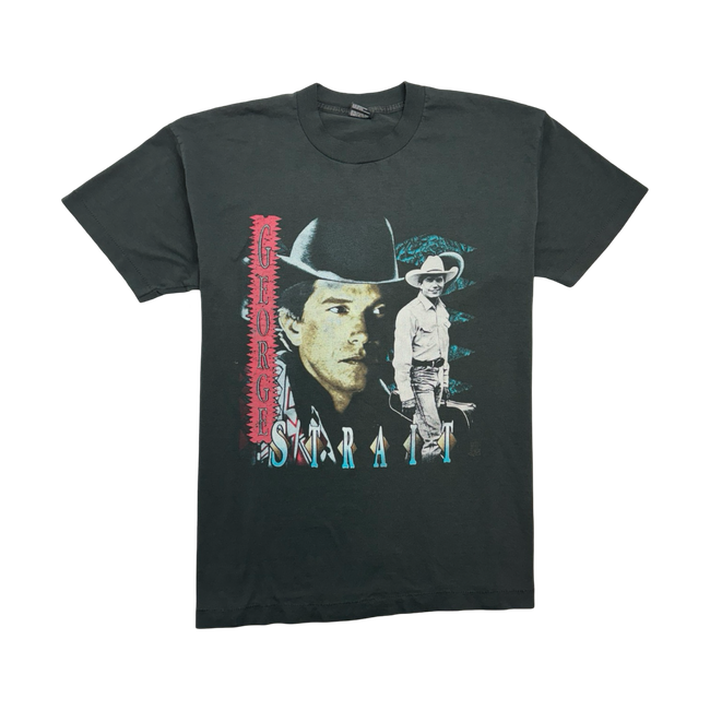 (L) Vintage '93 George Strait Tour Tee Black