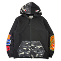 BAPE City Camo Shark Zip Up Light Jacket Black (USED)